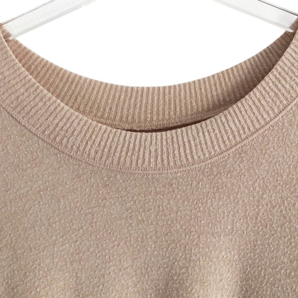 Free People Beach TGIF Oversized Pullover Almond Size Large - Picture 7 of 9